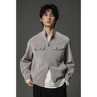 frosted leather jacket