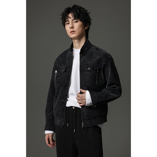 frosted leather jacket