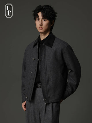 polo collar jacket