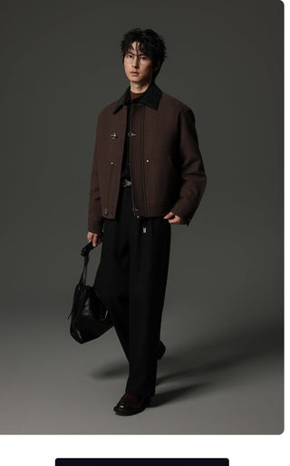 polo collar jacket