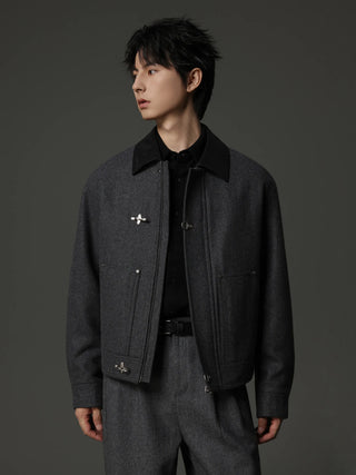 polo collar jacket