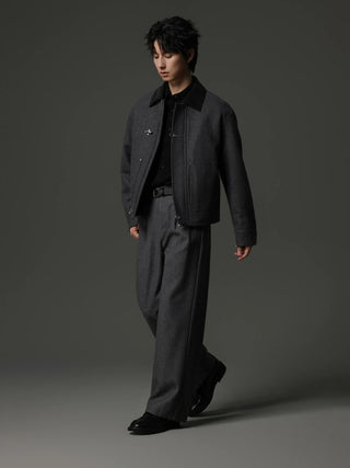 polo collar jacket