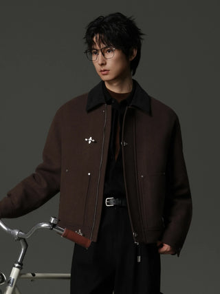 polo collar jacket