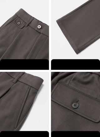 fishbone wool pants
