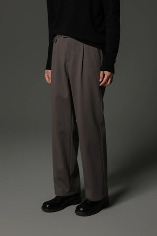 fishbone wool pants
