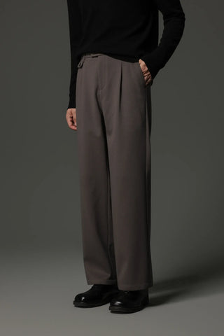 fishbone wool pants