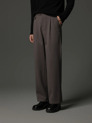 fishbone wool pants