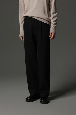 fishbone wool pants