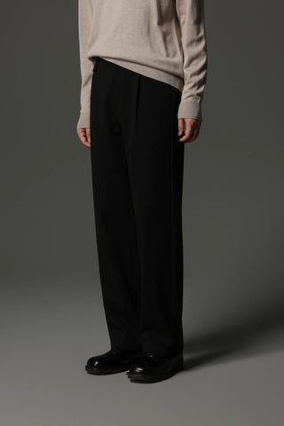 fishbone wool pants