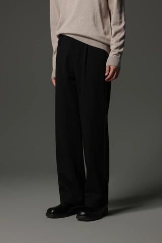 fishbone wool pants