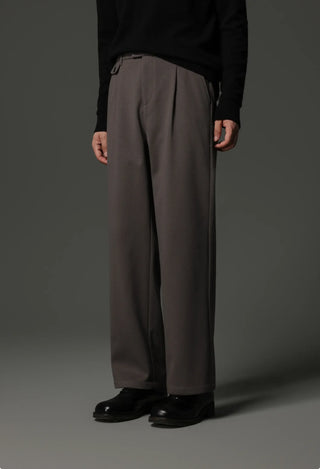fishbone wool pants