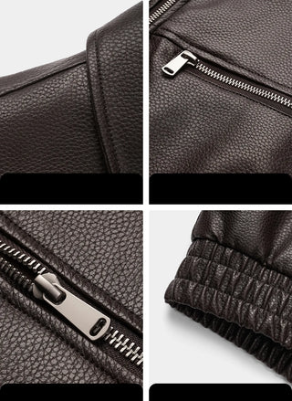 pu leather jacket