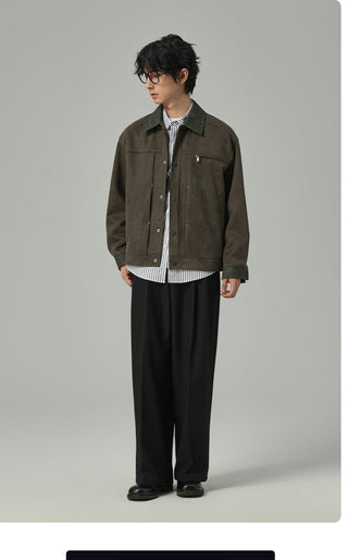 workwear lapel jacket