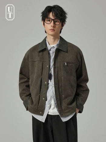 workwear lapel jacket