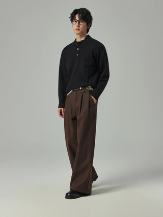 wool casual pants