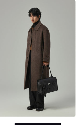 woven wool coat