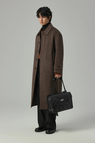 woven wool coat