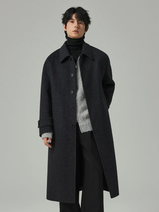 woven wool coat