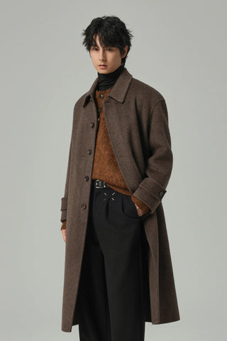 woven wool coat