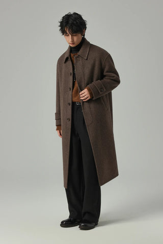 woven wool coat