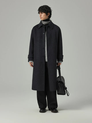 woven wool coat
