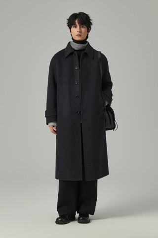 woven wool coat
