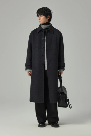 woven wool coat