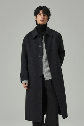 woven wool coat