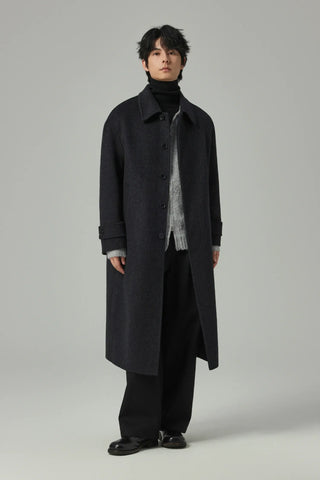 woven wool coat