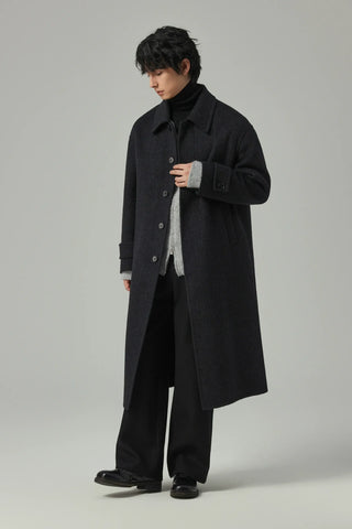 woven wool coat
