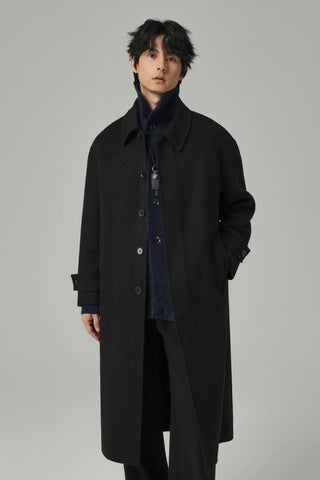 woven wool coat