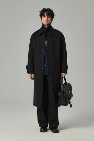 woven wool coat