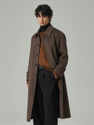 woven wool coat