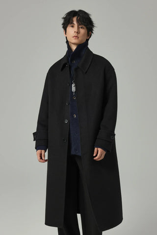woven wool coat