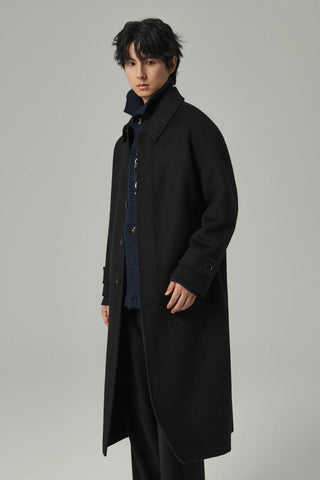 woven wool coat