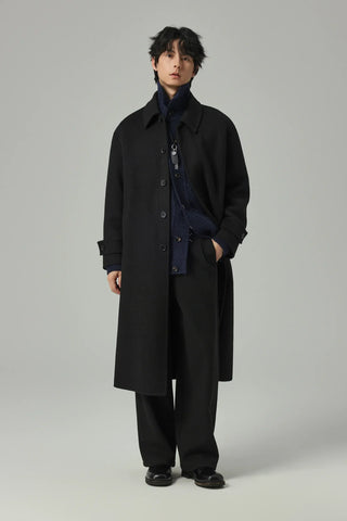 woven wool coat