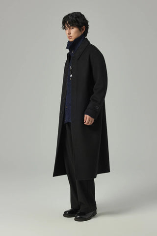 woven wool coat