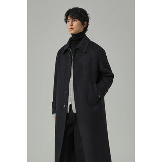woven wool coat
