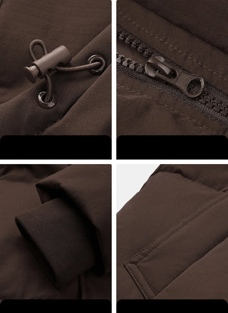 hooded down jacket