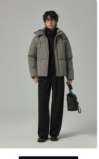 hooded down jacket