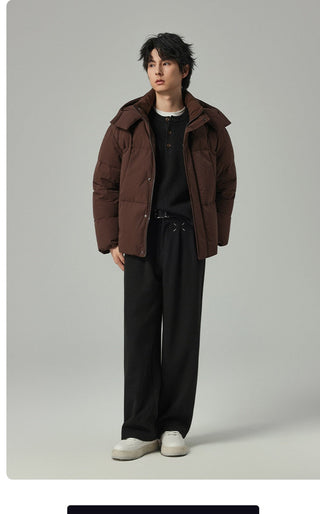 hooded down jacket