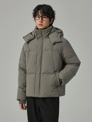 hooded down jacket