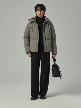 hooded down jacket