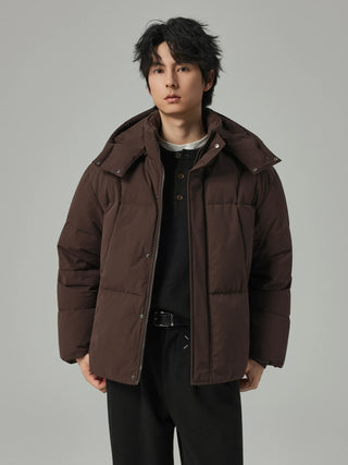 hooded down jacket