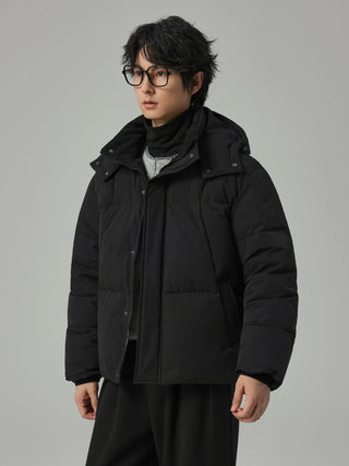 hooded down jacket