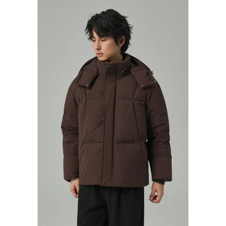 hooded down jacket