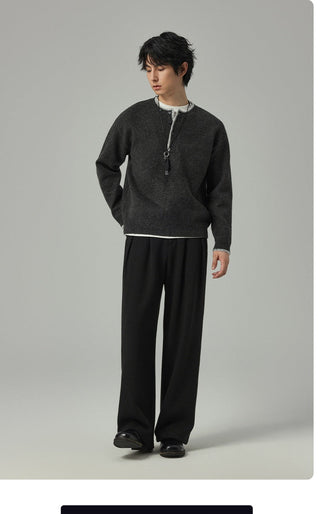 henry collar knitwear