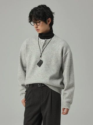 henry collar knitwear