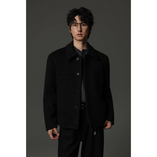 contrast knit sweater