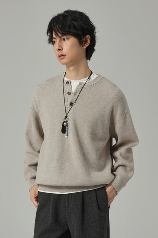 henry collar sweater